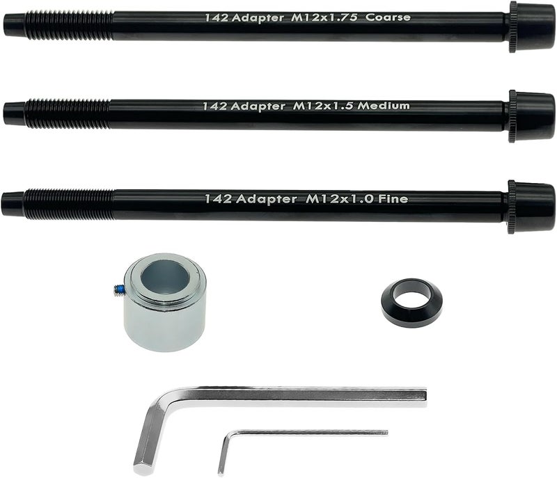DCOMA 12x142mm Adapter Compatible with Wahoo KICKR SNAP, Supports 12mm Thru-Axle Rear Dropouts (142mm Width), Manufacturing of High-Strength Materials, Contains All Necessary Kits and Tools - Image 1